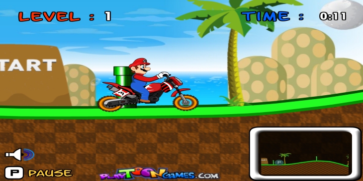 Mario en moto