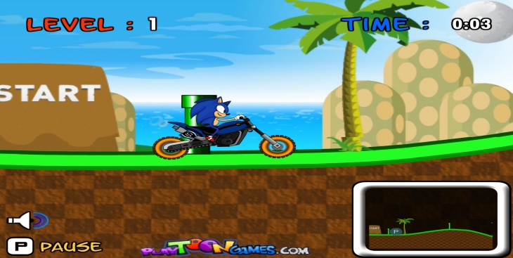 Sonic en moto