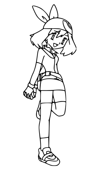 Coloriage Flora Pokemon