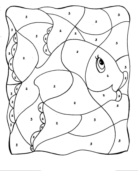 Coloriage magique poisson d'avril