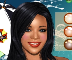 Rihanna est maquillée