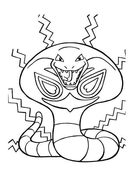 Arbok Pokemon Coloring Page