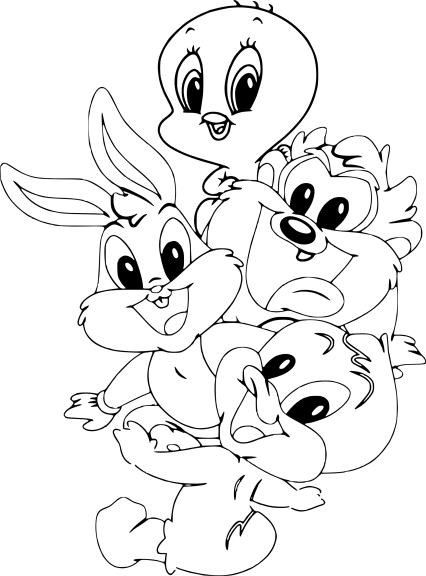 Malvorlage „Baby Looney Tunes“.