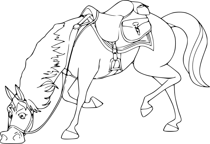 Maximus Rapunzel coloring page