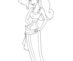 Coloriage Megara