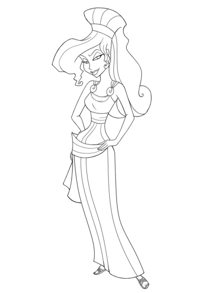 Coloriage Megara