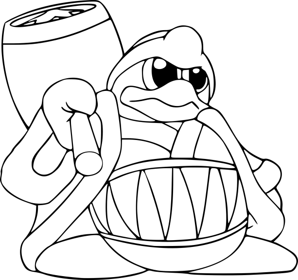 Dibujo de Rey Dedede para colorear