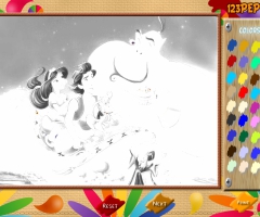 Jeu de coloriage Aladdin photo