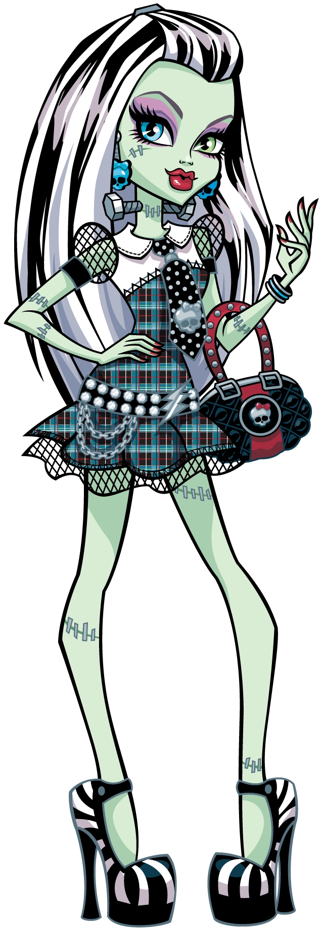 Frankie Stein Monster High coloring page to print