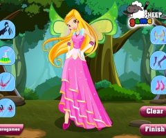 Stella Winx avec une robe