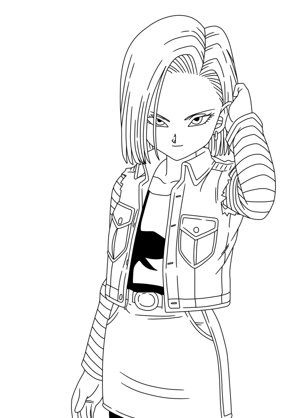 Coloriage C18  Dragon  Ball  Z   imprimer et colorier