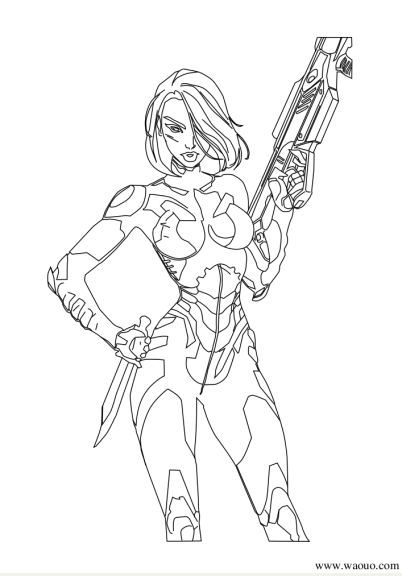 Coloriage Gamora