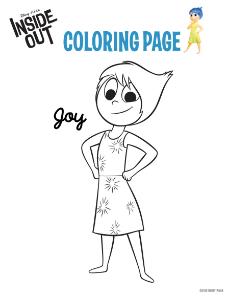 Coloring page joy Vice versa