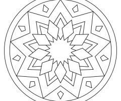 Coloriage Mandala facile