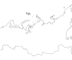 Carte Russie vierge