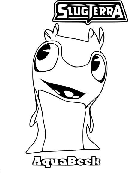 Aquabeek Slugterra Coloring Page