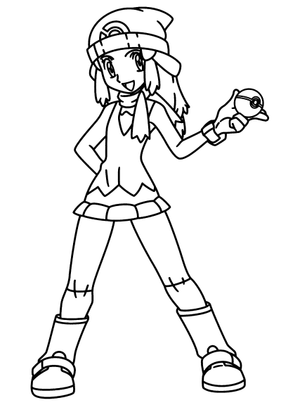 Coloring page Aurora Pokemon