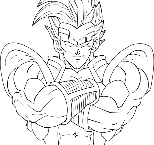 Baby Vegeta kleurplaat