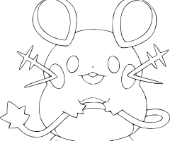 Coloriage Dedenne Pokemon