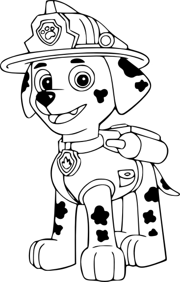 Kleurplaat Marcus Paw Patrol