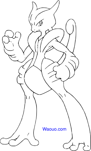 Coloriage Mewtwo X