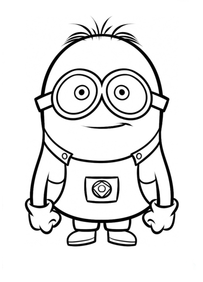 Coloriage Minion Kevin