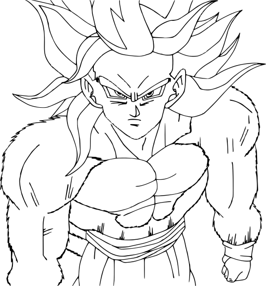 Coloring Goku SS4