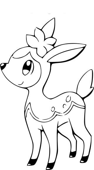 Coloriage Vivaldaim Pokemon