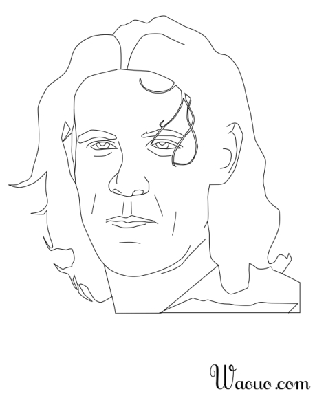 Dibujo de Cavani para colorear