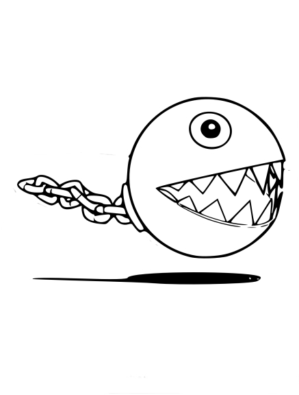 Coloriage Chain Chomp