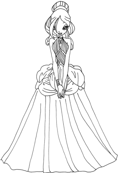 Daphne Winx Coloring Page