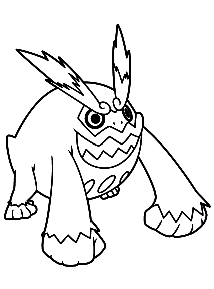 Darumacho coloring page