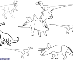 Coloriage dinosaures