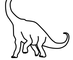 Coloriage Diplodocus