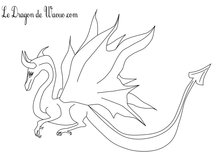 Malvorlage Drache