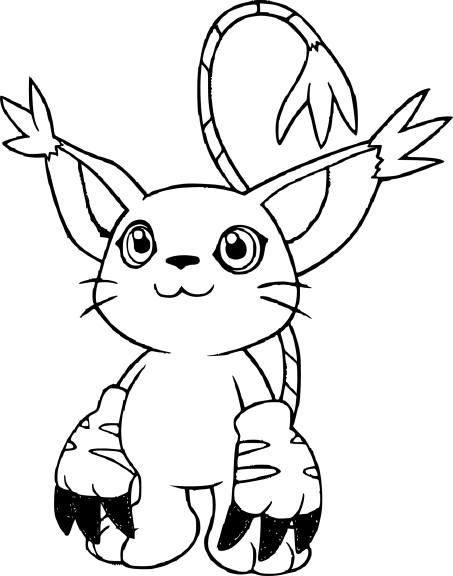 Gatomon farvelægningsside