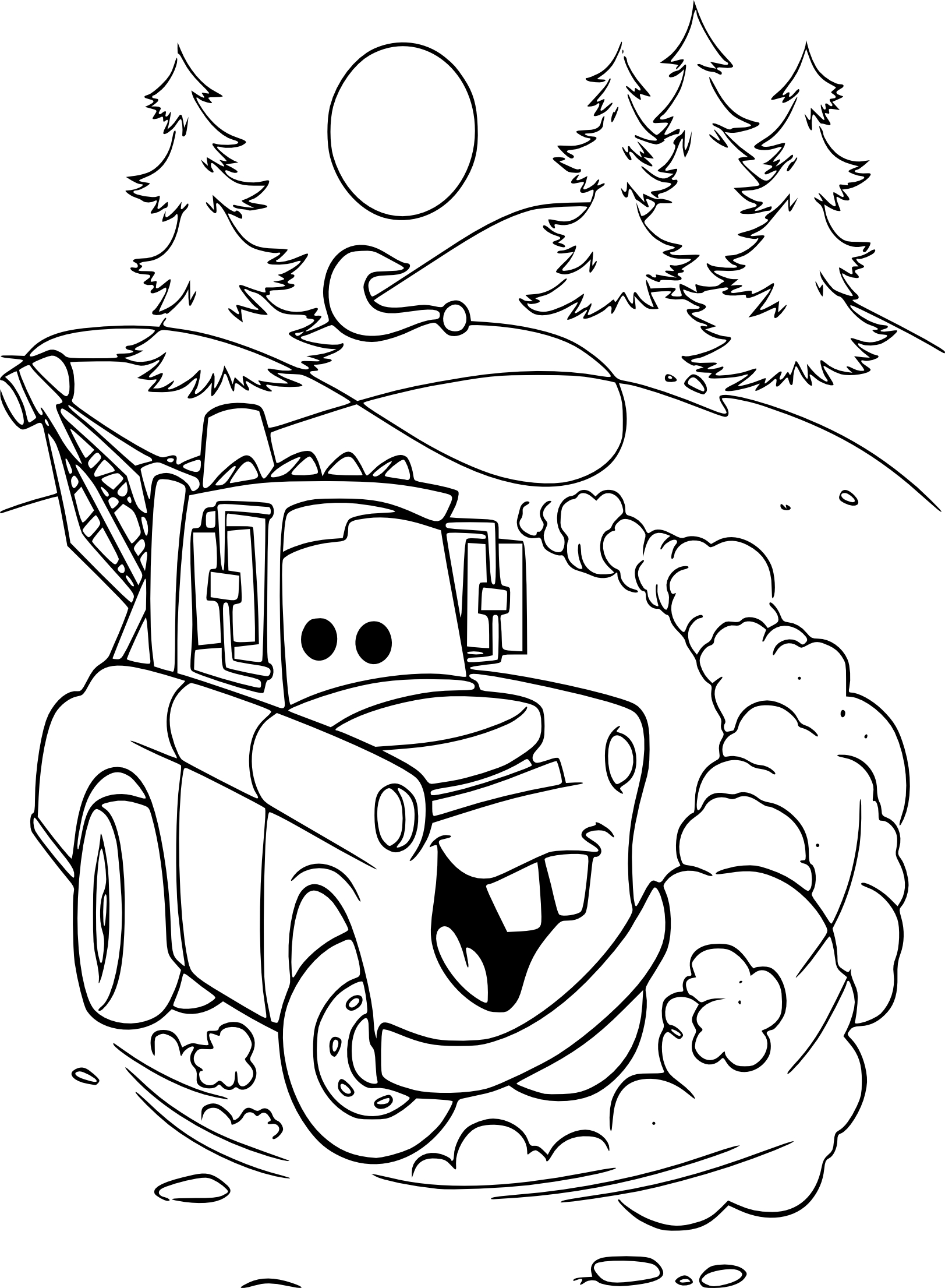 Coloriage Martin camion à imprimer et colorier