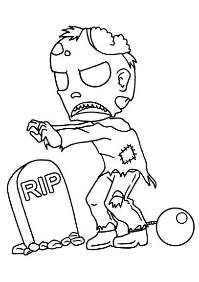 Undead coloring page