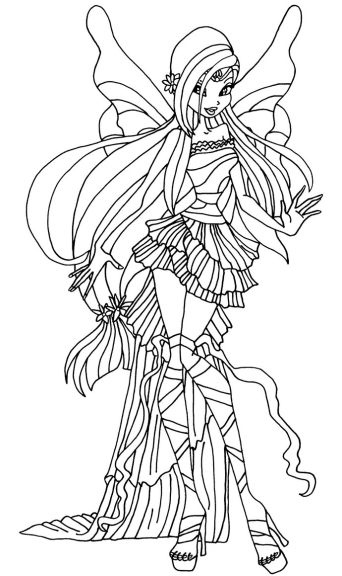 Coloriage Musa Harmonix