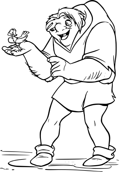 Coloriage Quasimodo