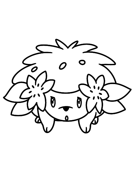 Coloriage Shaymin