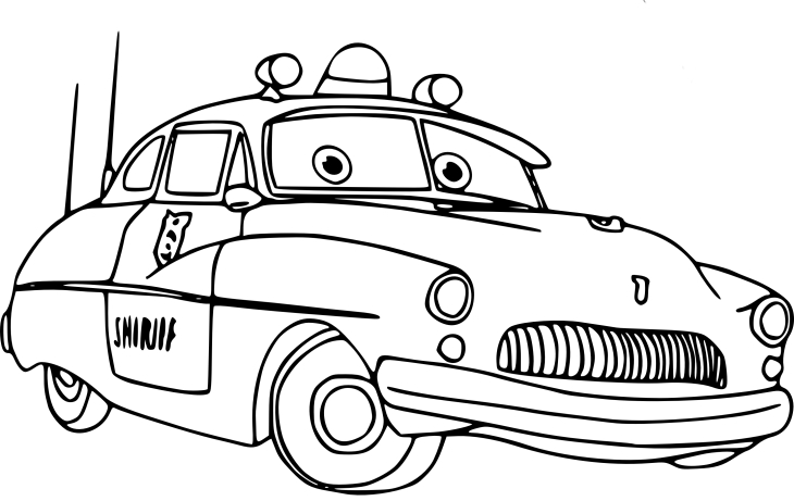 Coloriage Sheriff Cars