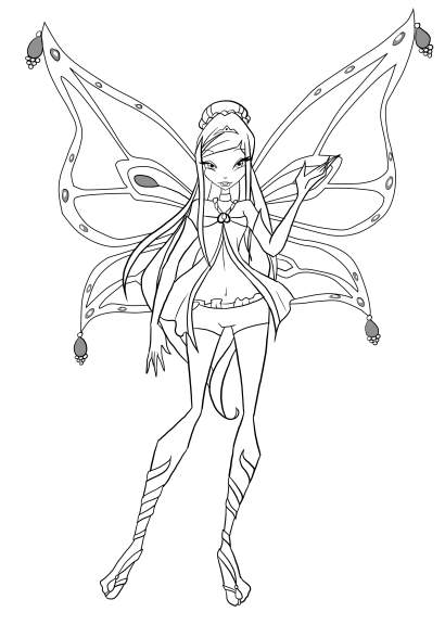 Coloriage Stella Enchantix