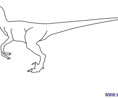 Coloriage Velociraptor