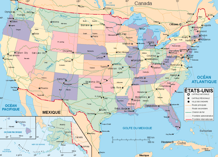 USA map