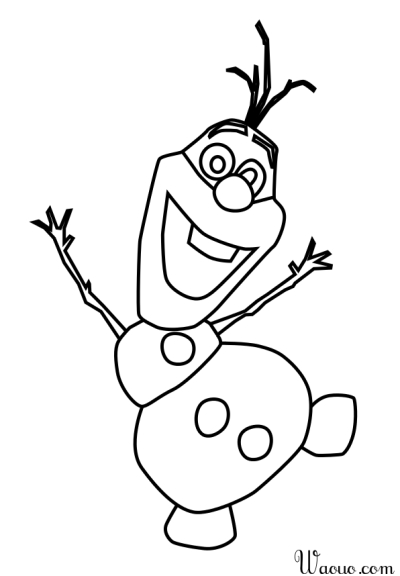 Olaf coloriage