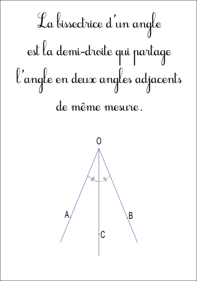 Bissectrice d'un angle