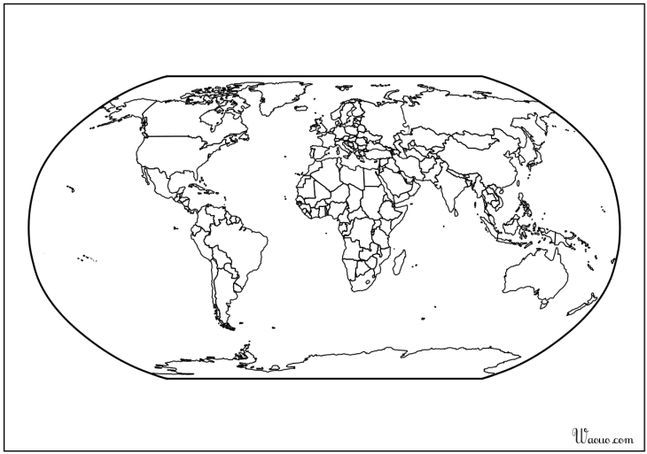 mapa del mundo atlas