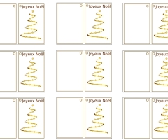 Carton cadeau noel