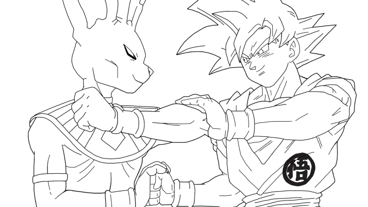 Coloriage Beerus Sangoku